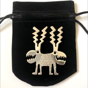 Leitz Sterling Silver Double Headed Monster